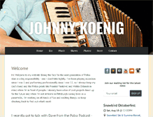 Tablet Screenshot of johnnykoenig.com